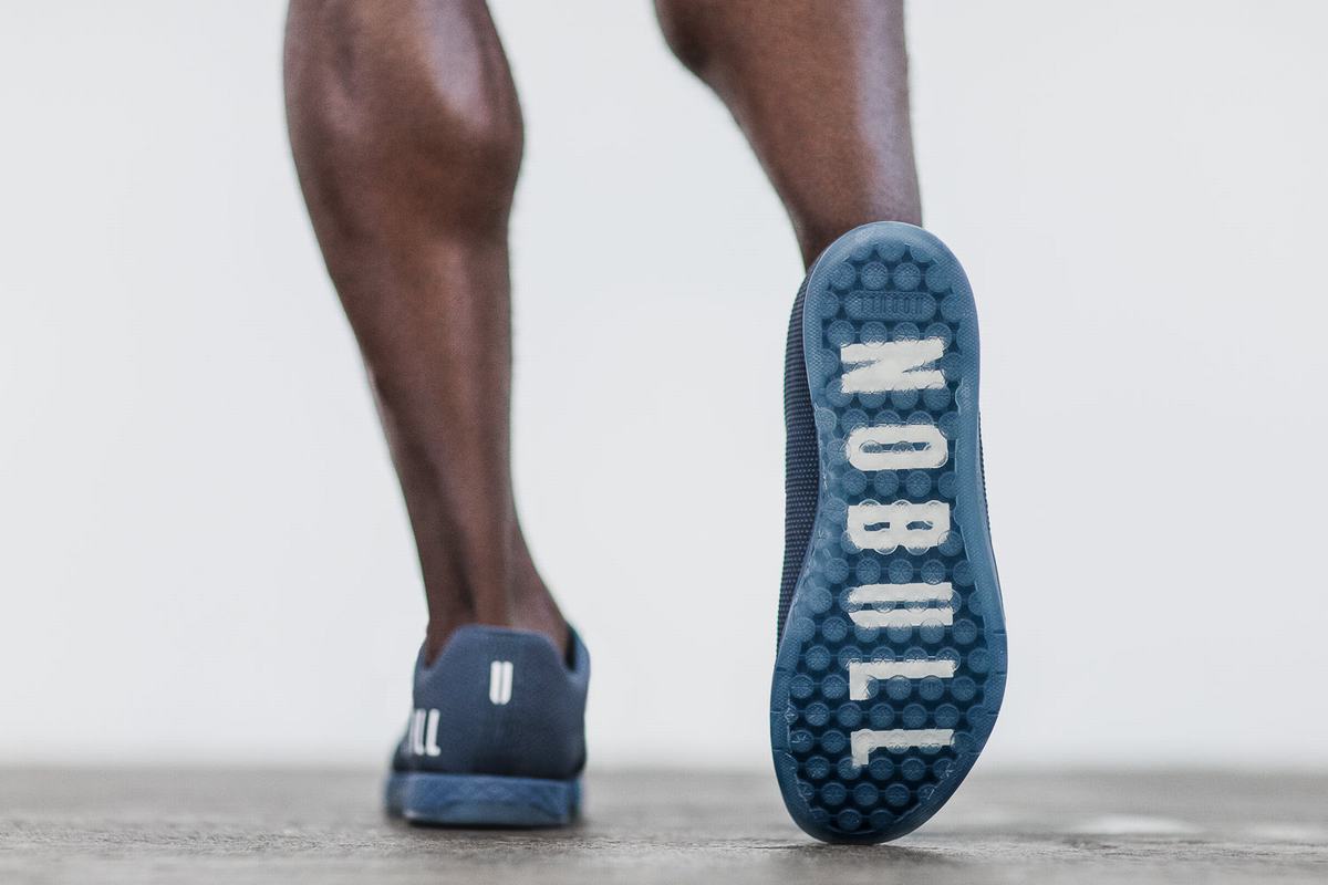 Nobull Superfabric Men's Trainers Navy | Australia (HU1974)